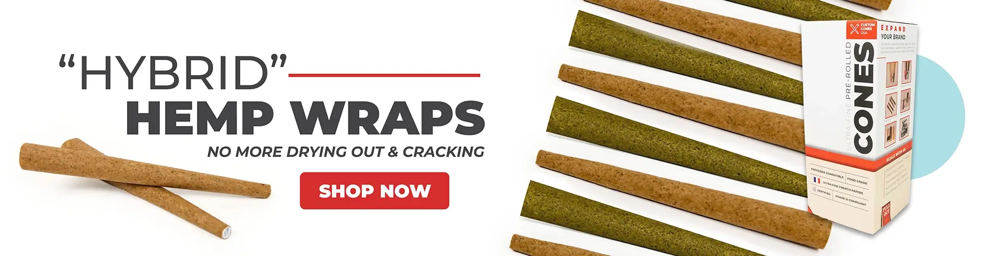 Hybrid Hemp Wraps - No More Drying Out And Cracking