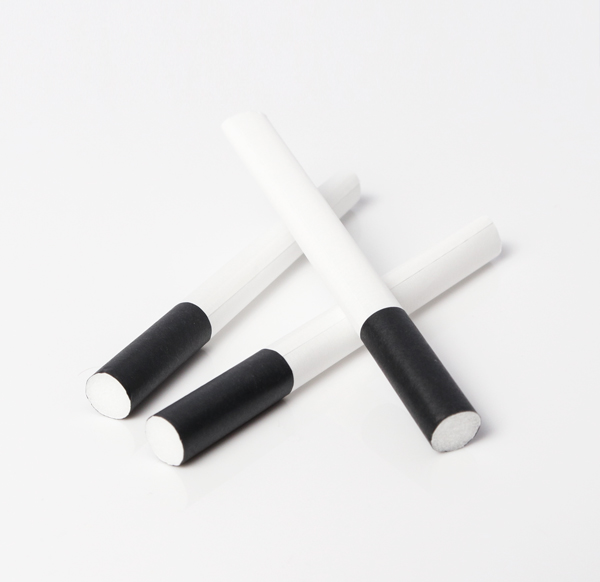 Cigarette Style Tubes - High Flow Filter, White Hemp Paper, Black