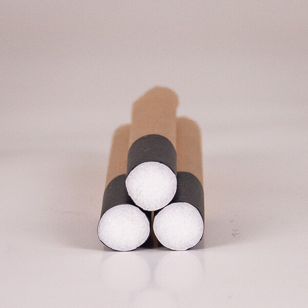 Cigarette Style Tubes - High Flow Filter, Brown Hemp Paper, Black Tip