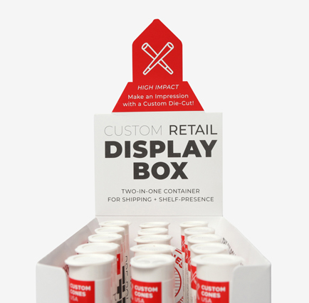 Custom Pre-Roll Retail Display Box - Joint Tubes