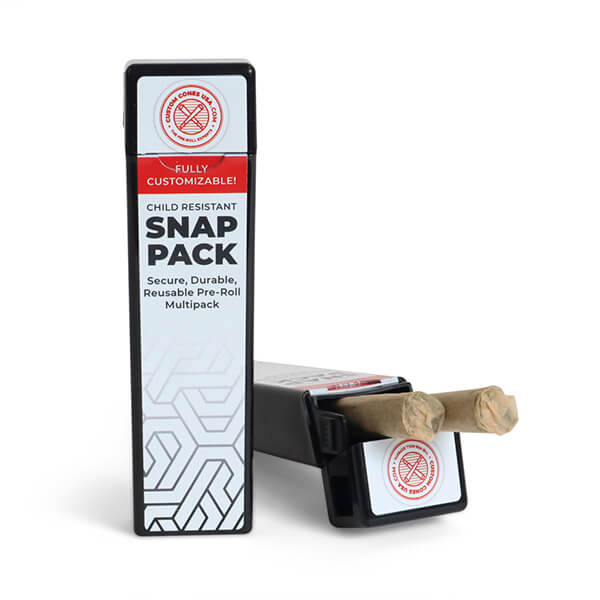 Small Black SnapTech Joint Box CR For Edible and Pre-Rolls