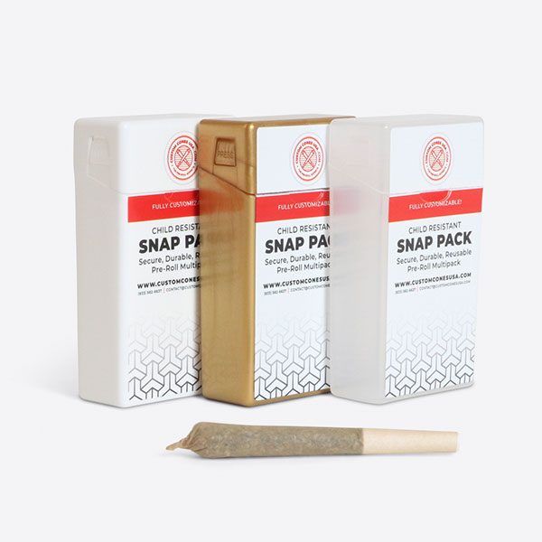 Pre-Roll Snap Pack - Black - Child Resistant