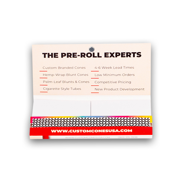 3columnbanner.jpg A close up of the tips and magnet on a custom rolling paper booklet