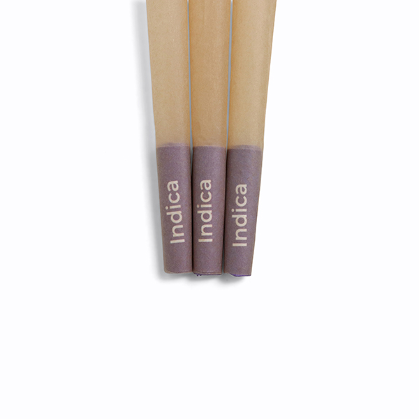 Purple Tipped Cones - Refined White Paper - Designer Pre-Rolled