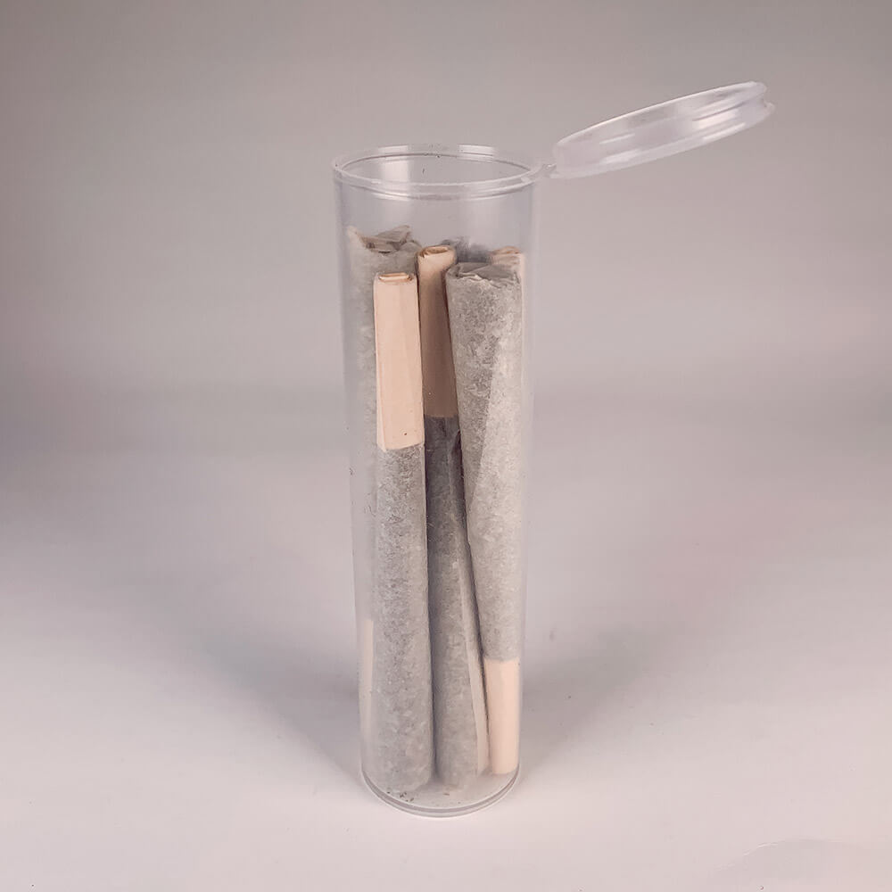 114mm clear tube with 6 pre-rolls
