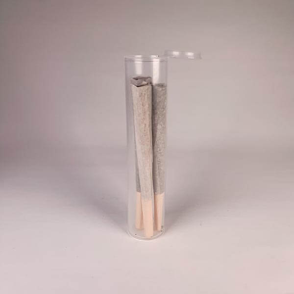 114mm clear tube with 3 pre-rolls