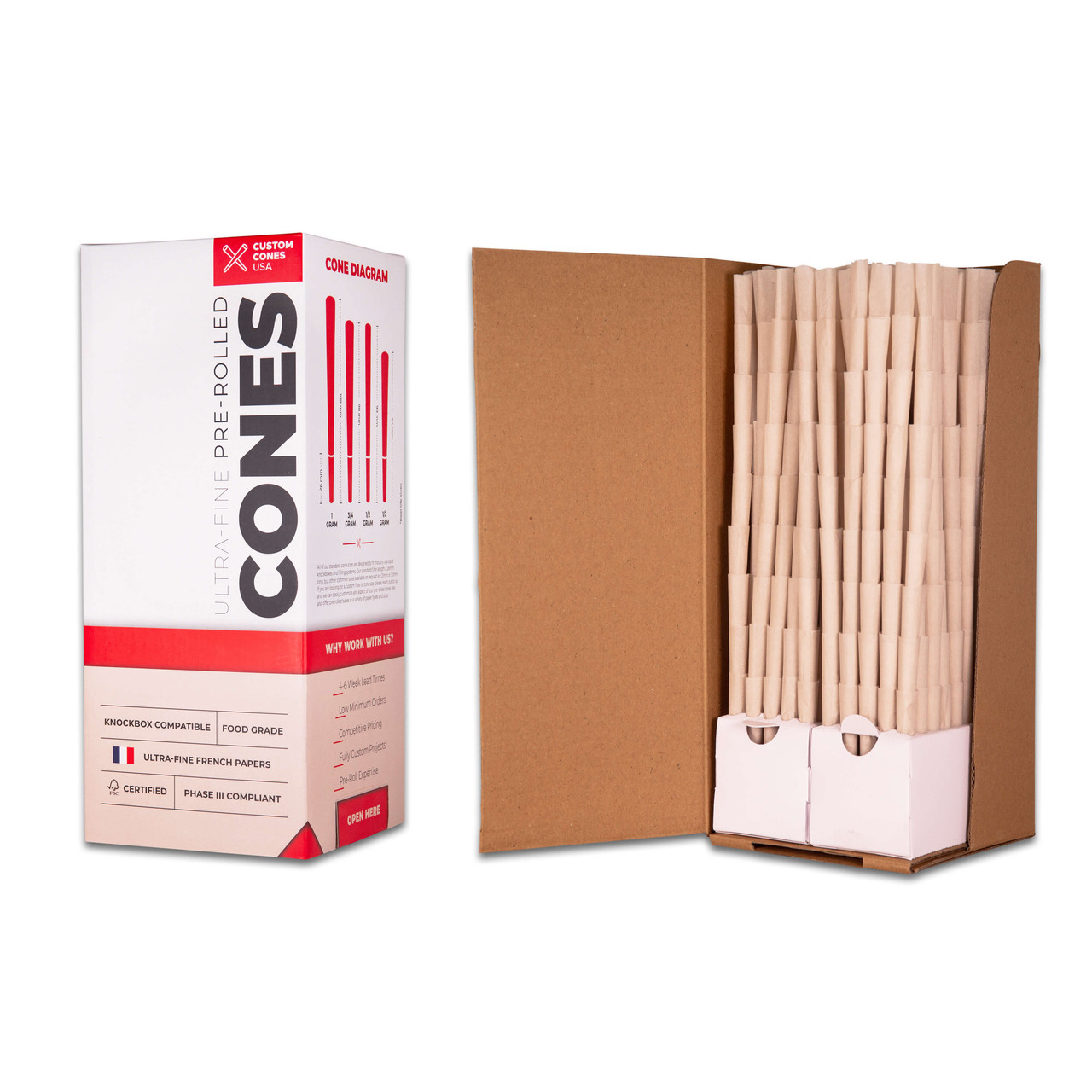 Organic Hemp Paper Pre-Rolled Tubes