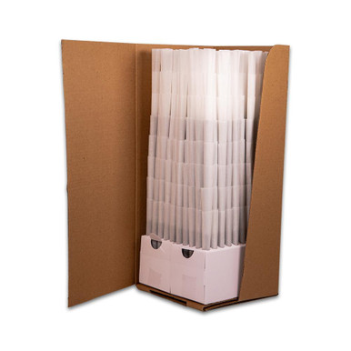 109mm Black Tip Cones - Refined White - [800 Cones per Case]