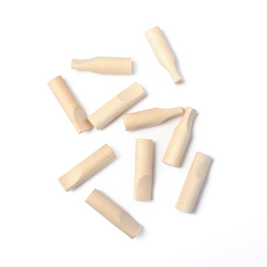Wood Filter Tips for Joints / Blunts / Cannagars- 9.6mm diameter x 38mm long - 100 per case