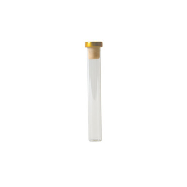 125 millimeter glass tubes with champagne cork wide front