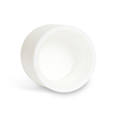 22mm Matte White Smooth Child-Resistant Cap [400 per Case] [CAP ONLY]