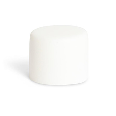 22mm Matte White Smooth Child-Resistant Cap [400 per Case] [CAP ONLY]