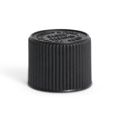22mm Black Ridged CR Cap [400 per Case] [CAP ONLY]