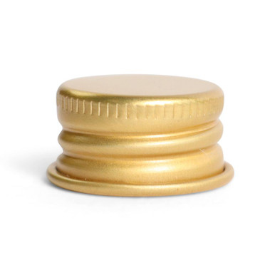 22mm Gold Aluminum Non-CR Cap [400 per Case] [CAP ONLY]