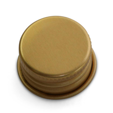 22mm Gold Aluminum Non-CR Cap [400 per Case] [CAP ONLY]