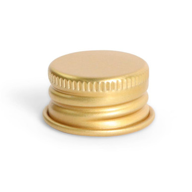 22mm Gold Aluminum Non-CR Cap [400 per Case] [CAP ONLY]