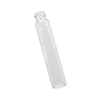 115mm Clear Glass Tube - Fits 22mm Cap - Child-Resistant - [400 per Case] [TUBE ONLY]