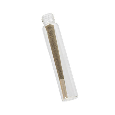 115mm Clear Glass Tube - Fits 22mm Cap - Child-Resistant - [400 per Case] [TUBE ONLY]