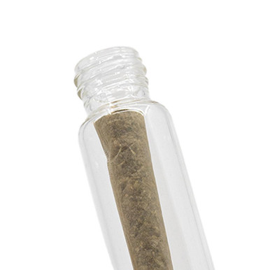 115mm Clear Glass Tube - Fits 22mm Cap - Child-Resistant - [400 per Case] [TUBE ONLY]