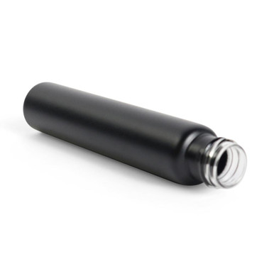 115mm Matte Black Glass Tube - Fits 22mm Cap - Child-Resistant - [400 per Case] [TUBE ONLY]