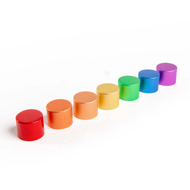 22mm Blue Alumite CR Cap [400 per Case] [CAP ONLY]