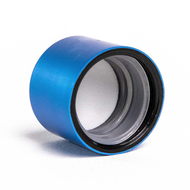 22mm Blue Alumite CR Cap [400 per Case] [CAP ONLY]