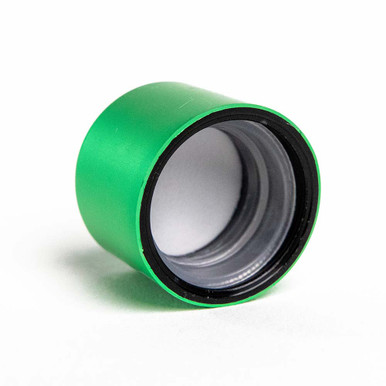 22mm Green Alumite CR Cap [400 per Case] [CAP ONLY]