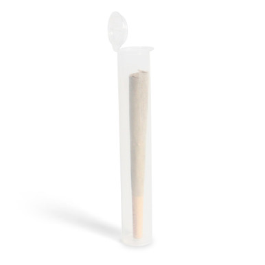 Translucent Squeeze Top Child-Resistant Pre-Roll Tube | 116 mm