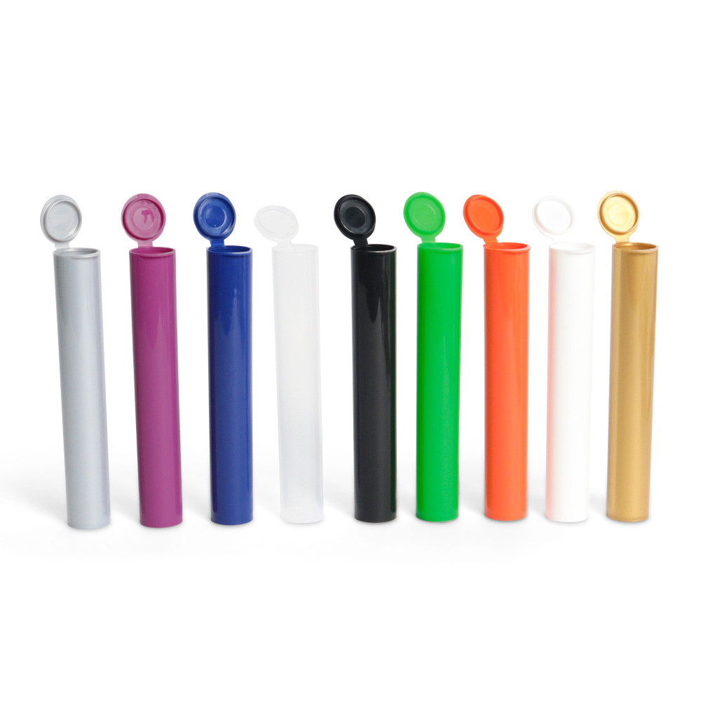 3 pack 116mm green pre roll tube with lid open