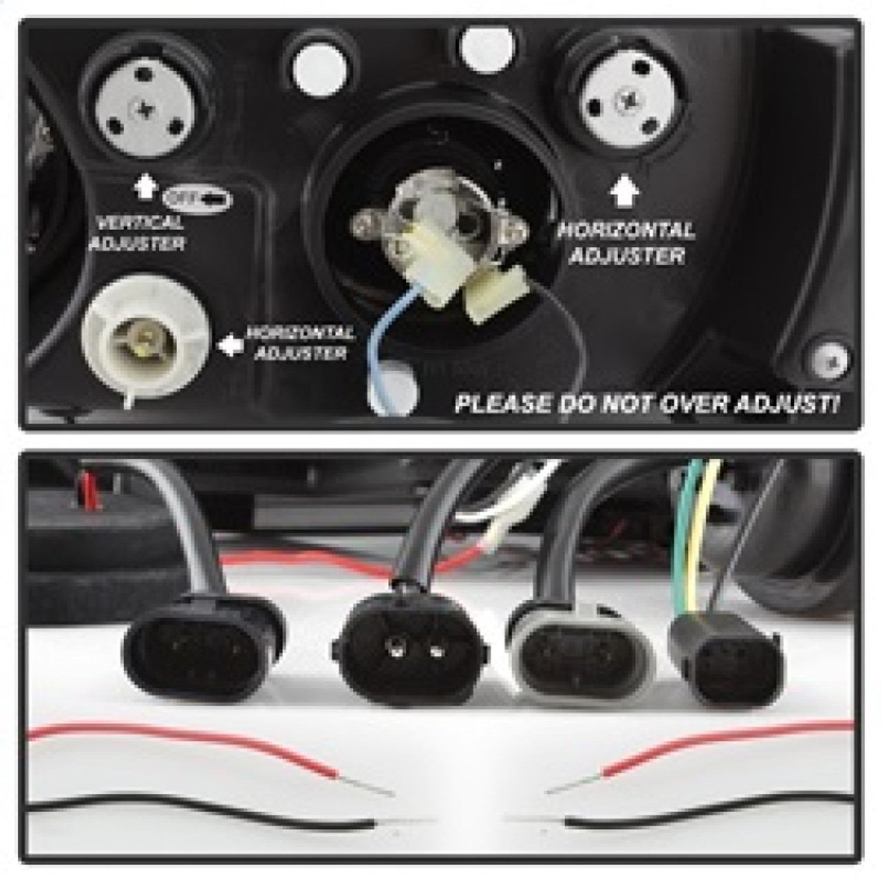 Spyder BMW Z3 96-02 Projector Headlights LED Halo Black High