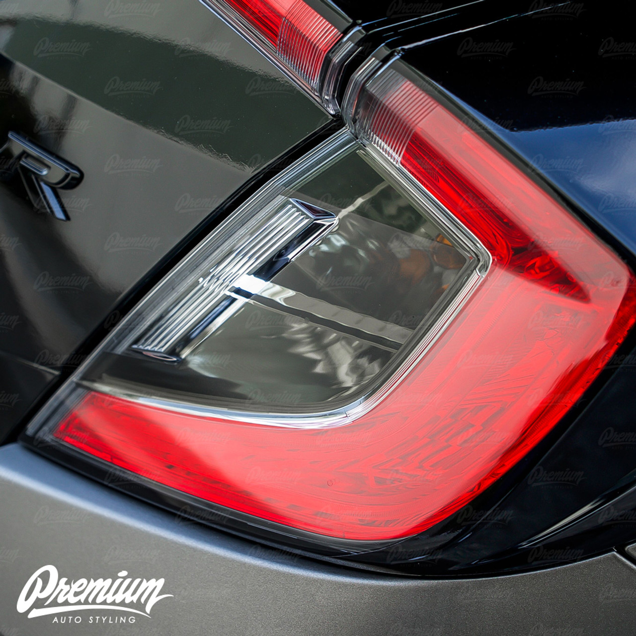 Tail Light Insert Overlay - Smoke Tint  2016-2020 Honda Civic Coupe -  Premium Auto Styling