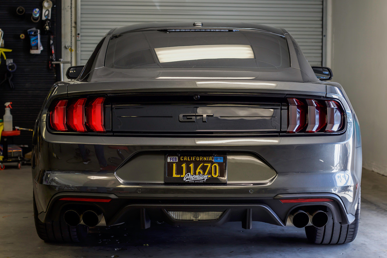 Smoked Tail Light Overlays (2018+ Ford Mustang ) Premium Auto Styling