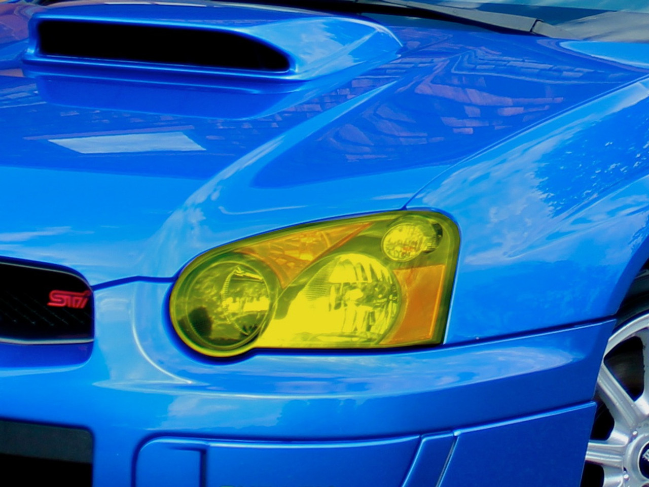 Yellow Headlight Tint Kit (2006-2007 WRX STI) - Premium Auto Styling