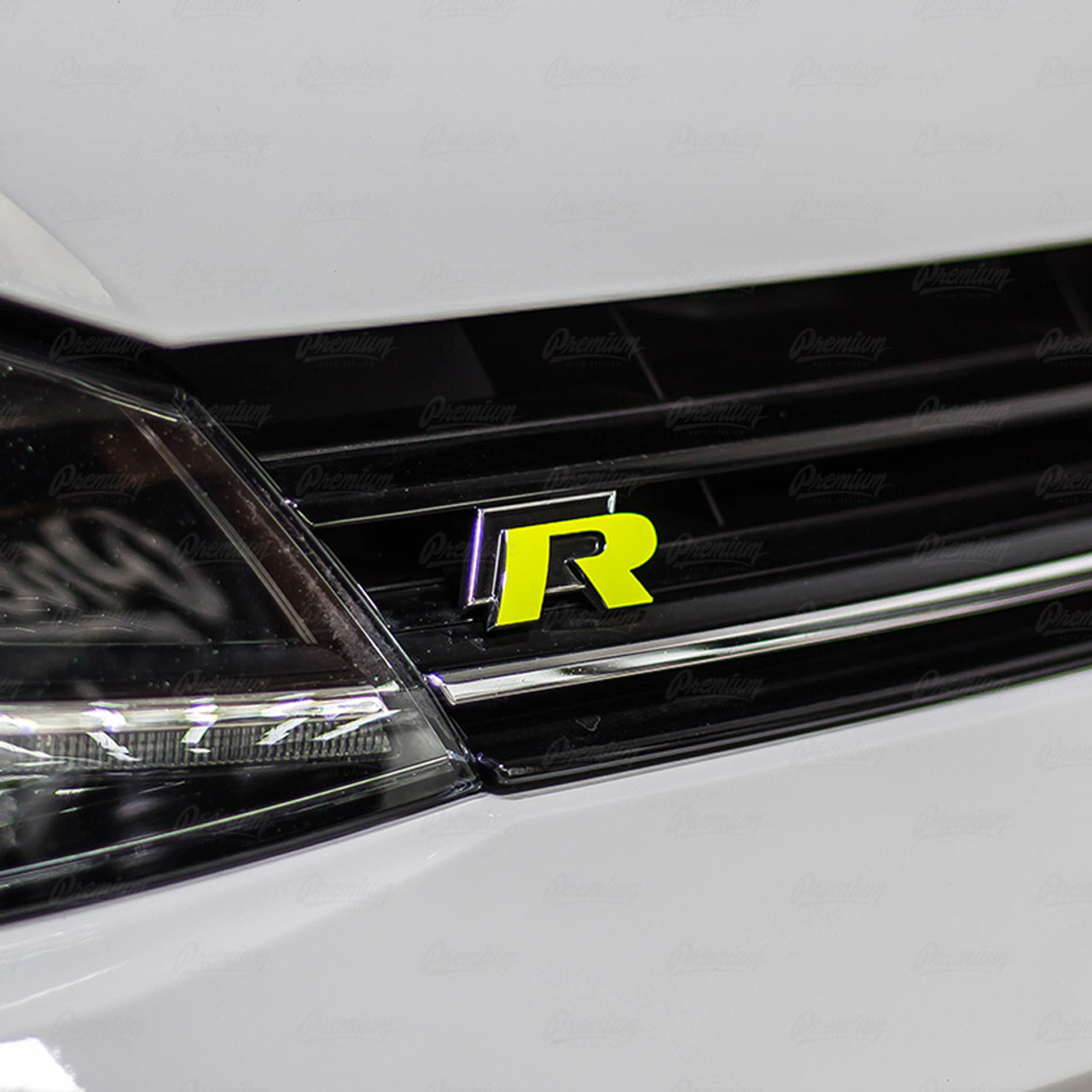 15 19 Volkswagen Golf R R Emblem Overlay Set Premium Auto Styling 15 19 Volkswagen Golf R R Emblem Overlay Set Premium Auto Styling