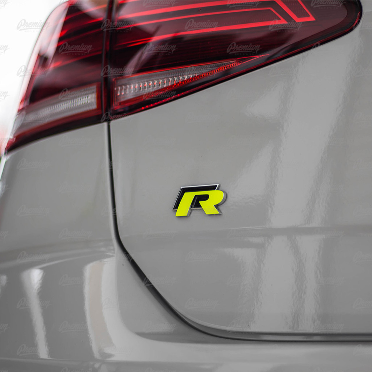 2015-2019 Volkswagen Golf R  R emblem overlay set - Premium Auto Styling
