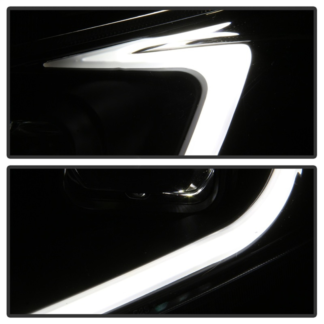 xTune 09-14 Acura TSX Projector Headlights - Light Bar DRL