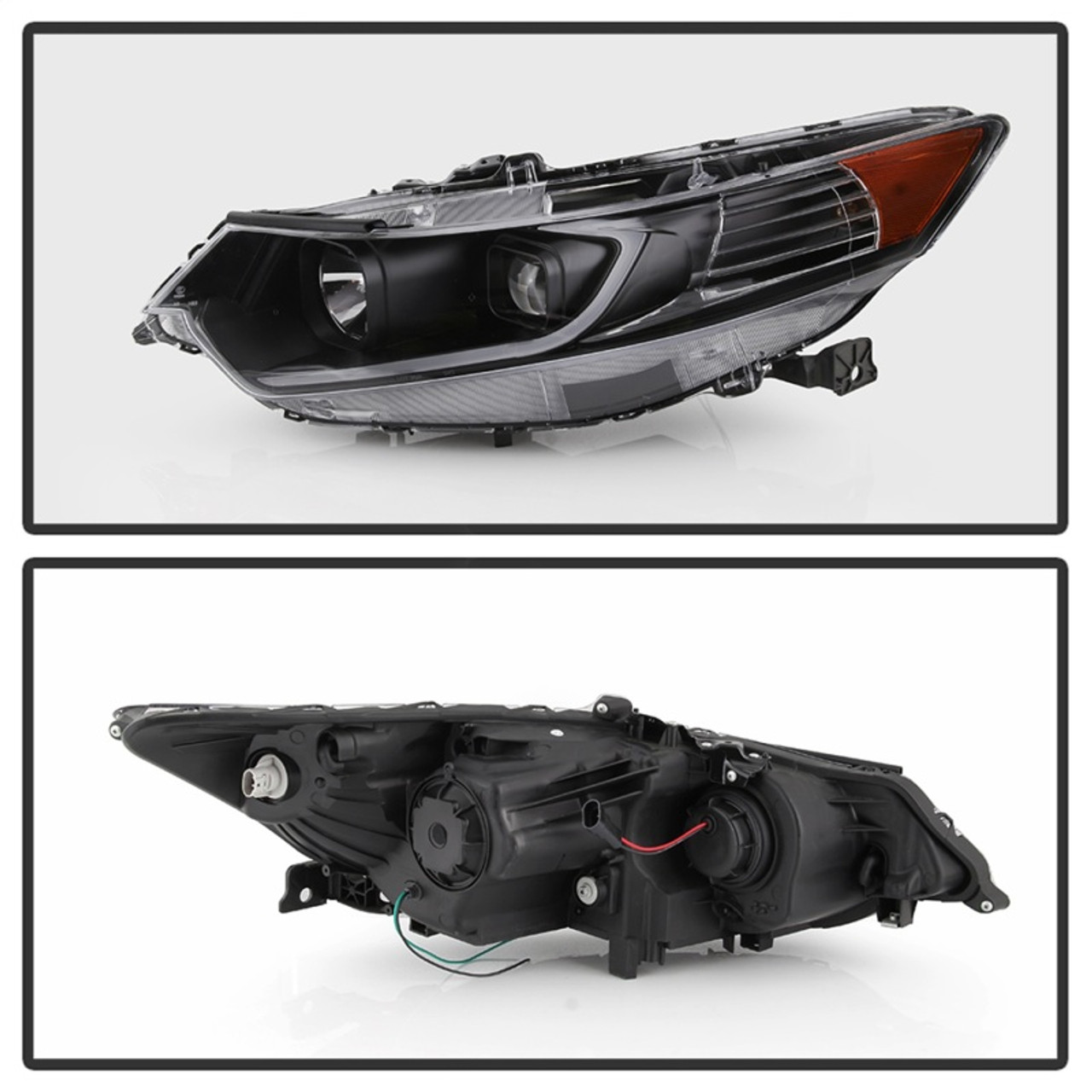 xTune 09-14 Acura TSX Projector Headlights - Light Bar DRL