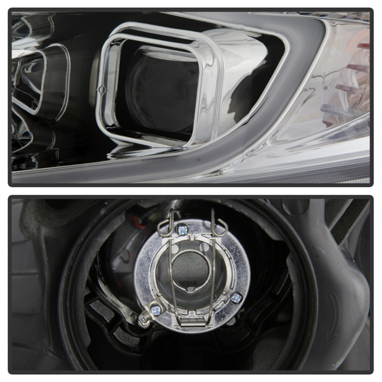 xTune 09-14 Acura TSX Projector Headlights - Light Bar DRL