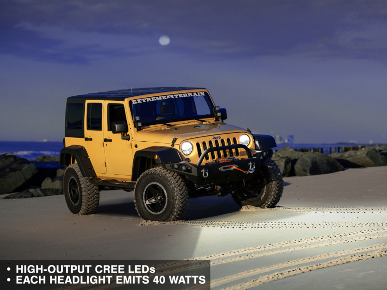 Raxiom 97-18 Jeep Wrangler TJ/JK Axial Series LED Headlights