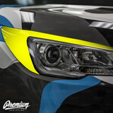 Headlight Amber Delete with Eyelid Overlay - Gloss Black Vinyl | 2019-2021 Subaru Ascent Headlight Amber Delete with Eyelid Overlay - Gloss Black Vinyl | 2019-2021 Subaru Ascent