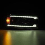 AlphaRex 02-05 Dodge Ram 1500 LUXX LED Proj Headlights Alpha Black w/Activ Light/Seq Signal - 880569 User 3