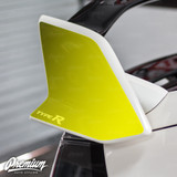 Wing End Plate with Type R Logo Cut out - Gloss Black | 2016-2021 Honda Civic Type R Wing End Plate with Type R Logo Cut out - Gloss Black | 2016-2021 Honda Civic Type R