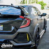 Rear Bumper Reflector Smoke Tint Overlay | 2016-2018 Honda Civic Type R Rear Bumper Reflector Smoke Tint Overlay | 2016-2018 Honda Civic Type R