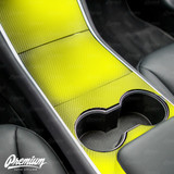 Center Console Vinyl Overlay - Carbon Fiber | 2018+ Tesla Model 3 Center Console Vinyl Overlay - Carbon Fiber | 2018+ Tesla Model 3
