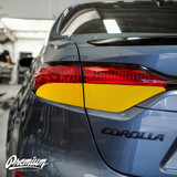 Tail Light Red Out Turn Signal + Smoked Reverse Light Overlay Combo - Tint | 2020-2022 Toyota Corolla Sedan