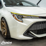 Headlight Vinyl Accent Eyelid Overlay - Blackout | 2019-2022 Toyota Corolla Hatchback Headlight Vinyl Accent Eyelid Overlay - Blackout | 2019-2022 Toyota Corolla Hatchback