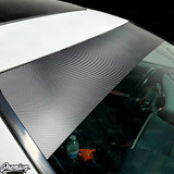 Universal Fit | CARBON FIBER Window Banner - Blank ( No Logo ) Universal Fit | CARBON FIBER Window Banner - Blank ( No Logo )
