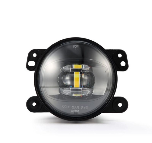 AlphaRex Universal Chrysler/Dodge/Hummer/Jeep DoubleTap Dual Color LED Proj Fog Lights - White/Amber - 210004 User 4