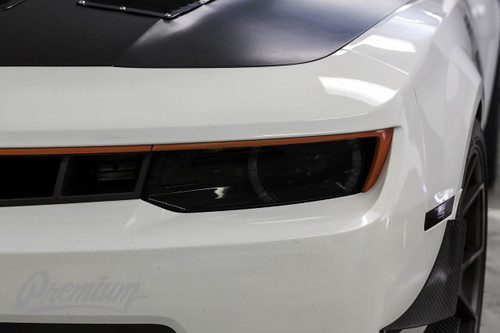 Headlight Tint Overlays - Smoke Tint | 2014-2015 Chevy Camaro