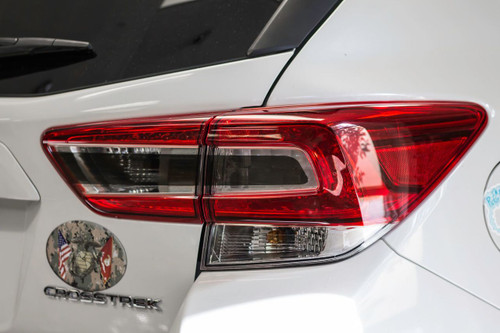 2018-2023 Subaru Crosstrek | Tail Light Overlay with Reverse Cut Out - Smoke Tint